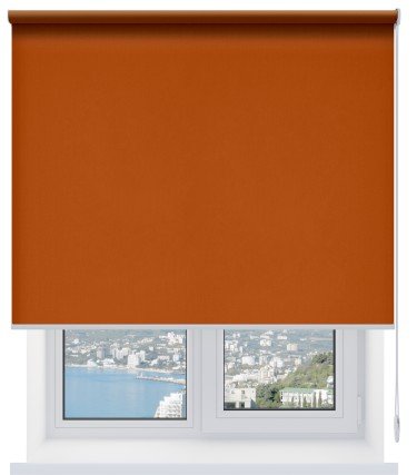 Рулонная штора Натали ВО 92 терракотовый